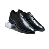 Smooth Wine Genuine Tata Leather Lace Up Mens Formal Shoes (Bradley)