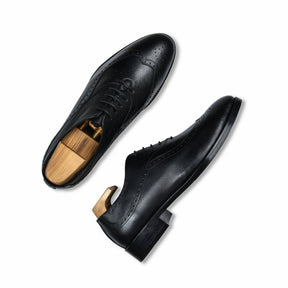 Smooth Wine Genuine Tata Leather Lace Up Mens Formal Shoes (Bradley)