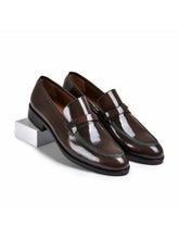 Brown Brushoff Genuine Tata Leather Loafers For Men (Alex)