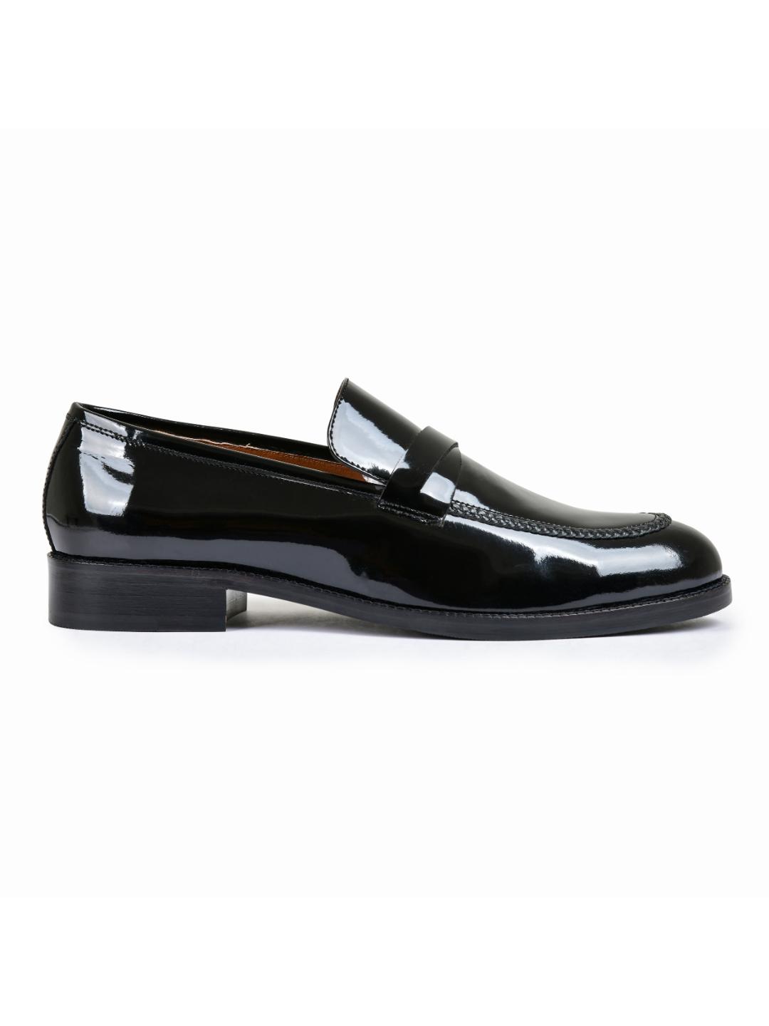 Patent Shine Genuine Tata Leather Loafers For Men (Alex)