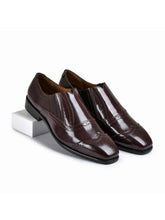 Cherry Brushoff Genuine Tata Leather Monk Straps Loafers For Men (Benjamin)