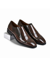 Brown Brushoff Genuine Tata Leather Loafers For Men (Benjamin)