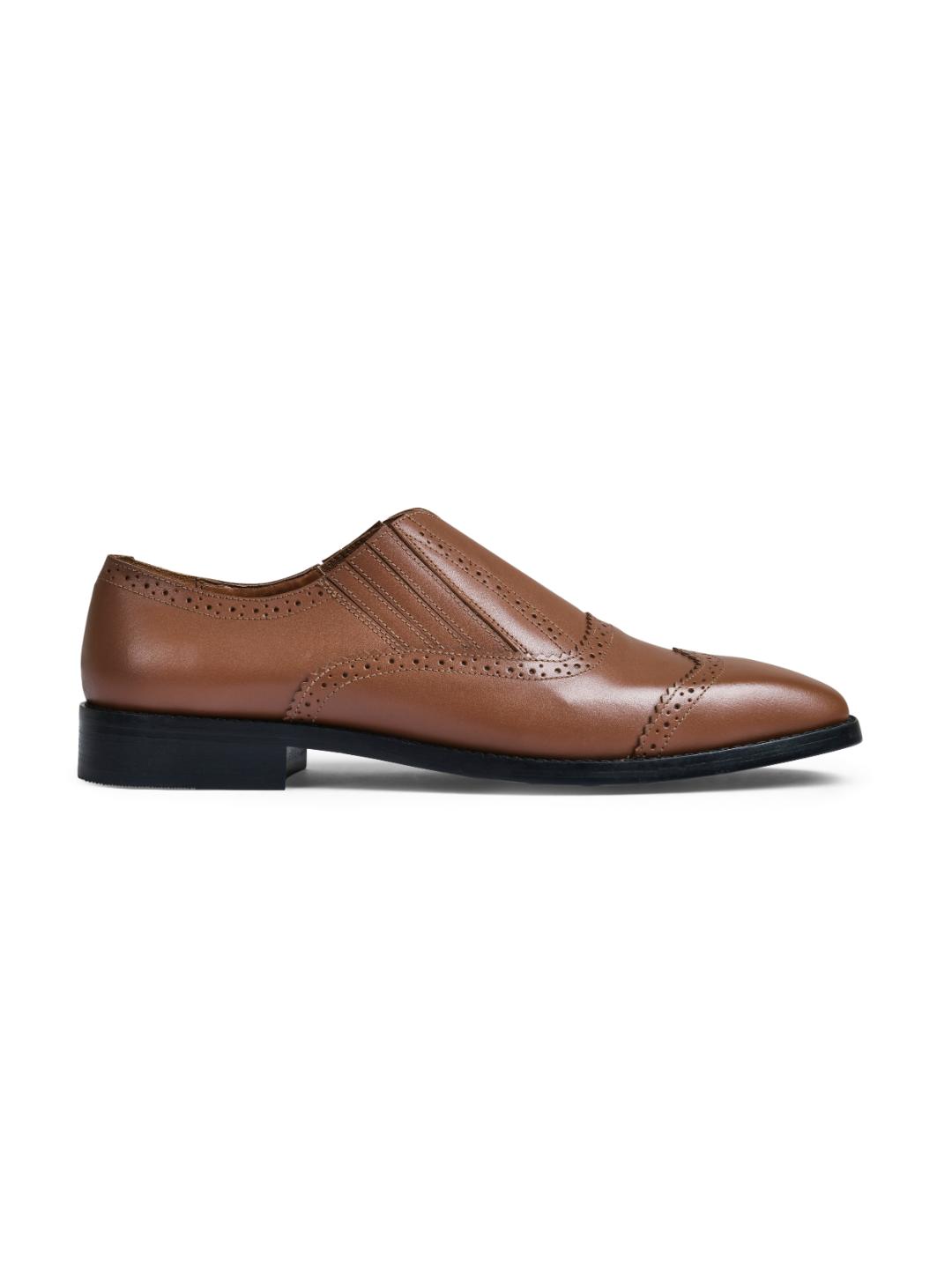 Brick Tan Genuine Tata Leather Loafers For Men (Benjamin)