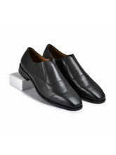 Earth Black Genuine Tata Leather Loafers For Men (Romania)