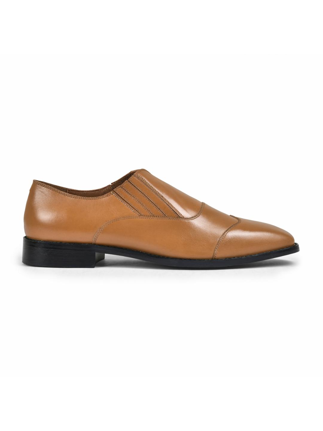 Tan Marino Genuine Tata Leather Loafers For Men (Romania)