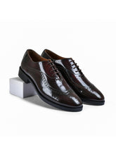 Brown Brushoff Genuine Tata Leather Lace Up Mens Formal Shoes (Bradley)