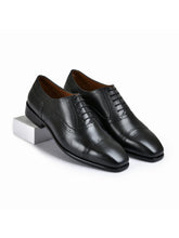 Earth Black Genuine Tata Leather Lace Up Mens Formal Shoes (Charles)