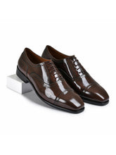 Brown Brushoff Genuine Tata Leather Lace Up Mens Formal Shoes (Charles)