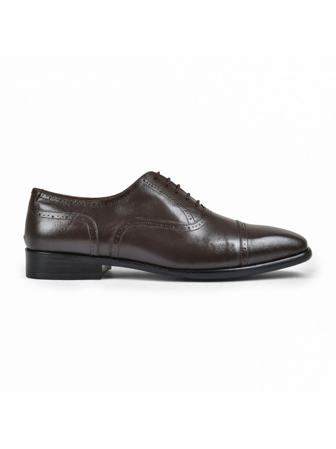 Stone Brown Genuine Tata Leather Lace Up Mens Formal Shoes (Charles)