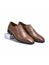 Tan Marino Genuine Tata Leather Lace Up Mens Formal Shoes (Charles)