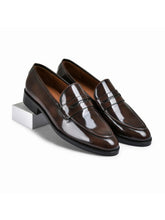 Brown Brushoff Genuine Tata Leather Loafers For Men (George)