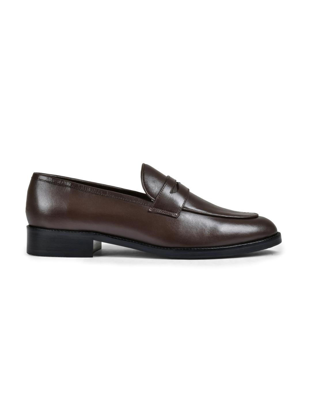 Stone Brown Genuine Tata Leather Loafers For Men (George)