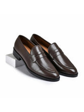 Stone Brown Genuine Tata Leather Loafers For Men (George)