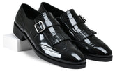 Baby Shine Genuine Tata Leather Monk Straps Loafers For Men (Issac)