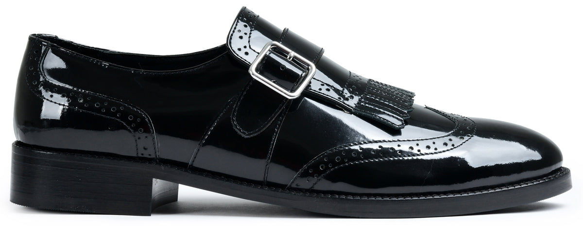 Baby Shine Genuine Tata Leather Monk Straps Loafers For Men (Issac)