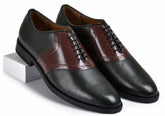 Milled Black Genuine Tata Leather Lace Up Mens Formal Shoes (John)