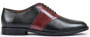 Milled Black Genuine Tata Leather Lace Up Mens Formal Shoes (John)
