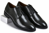 Earth Black Genuine Tata Leather Lace Up Mens Formal Shoes (Leo)