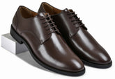 Stone Brown Genuine Tata Leather Lace Up Mens Formal Shoes (Leo)