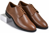 Brick Tan Genuine Tata Leather Lace Up Mens Formal Shoes (Leo)