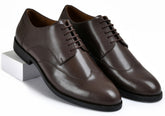 Stone Brown Genuine Tata Leather Lace Up Mens Formal Shoes (Michael)