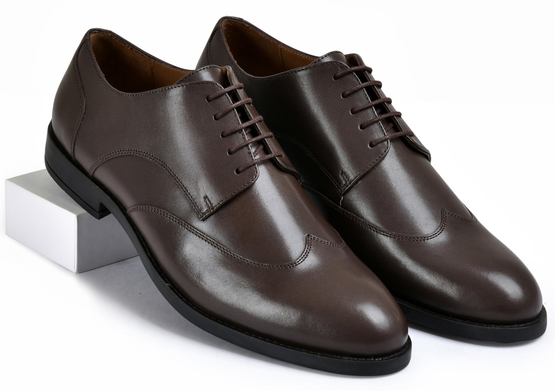 Stone Brown Genuine Tata Leather Lace Up Mens Formal Shoes (Michael)