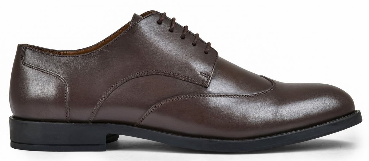 Stone Brown Genuine Tata Leather Lace Up Mens Formal Shoes (Michael)