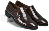 Brown Brushoff Genuine Tata Leather Loafers For Men (Nikola)