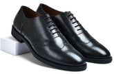 Earth Black Genuine Tata Leather Lace Up Mens Formal Shoes (Officer Ii)