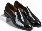 Patent Shine Genuine Tata Leather Loafers For Men (Peter)