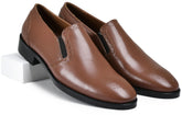 Brick Tan Genuine Tata Leather Loafers For Men (Roy)