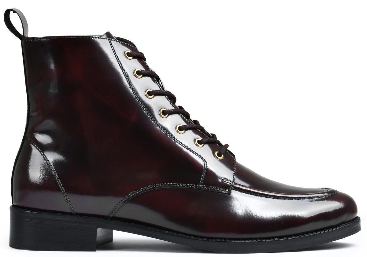 Brown Brushoff Genuine Tata Leather Lace Up Mens Boots (Cooper)