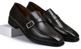 Stone Brown Genuine Tata Leather Monk Straps Loafers For Men (Harvey)