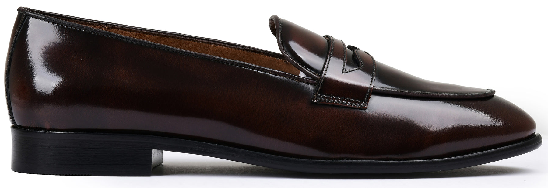 Brown Brushoff Genuine Tata Leather Loafers For Men (Berlin)