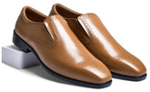 Tan Marino Genuine Tata Leather Loafers For Men (Daniel)