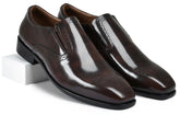 Brown Brushoff Genuine Tata Leather Loafers For Men (Daniel)