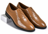 Brick Tan Genuine Tata Leather Lace Up Mens Formal Shoes (Howard)